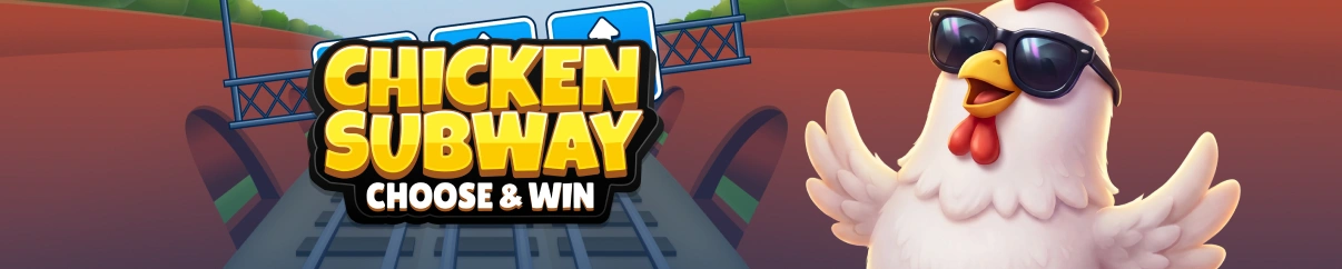 Wide banner Chicken Subway slot.